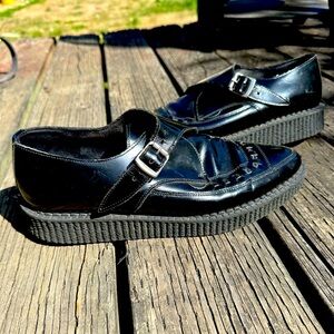 Underground Original Black Leather Creepers UK 7